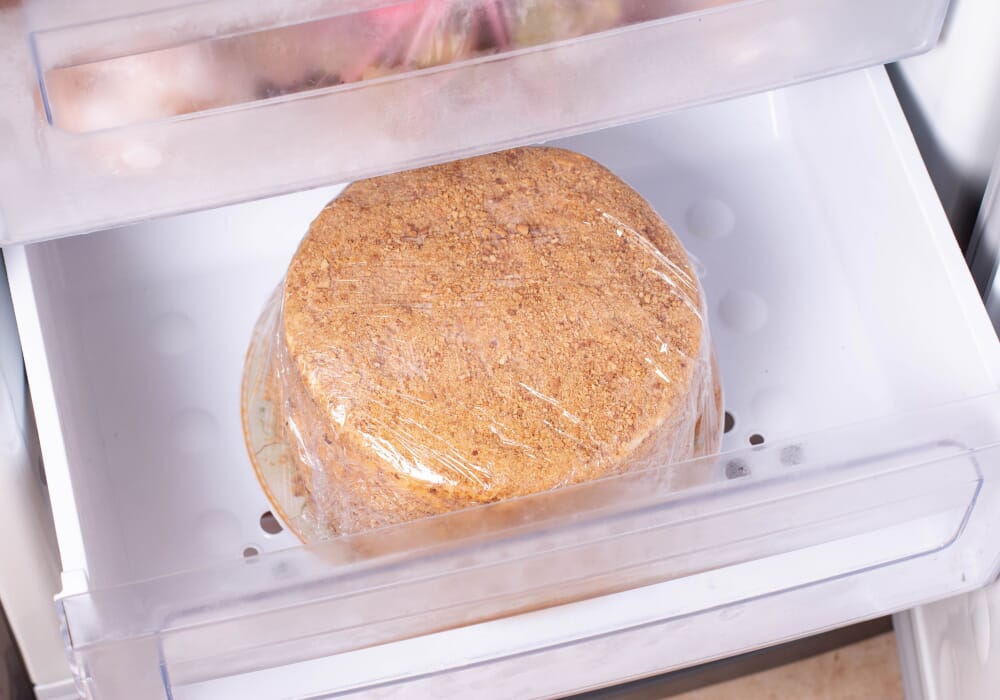 forma di formaggio in freezer